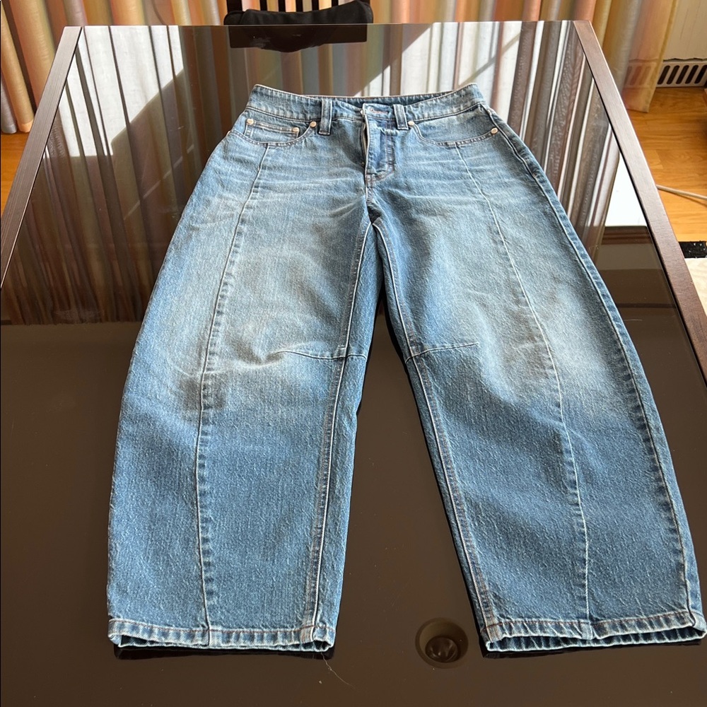 Women’s Barrel High-Rise Relaxed Jeans - Blue